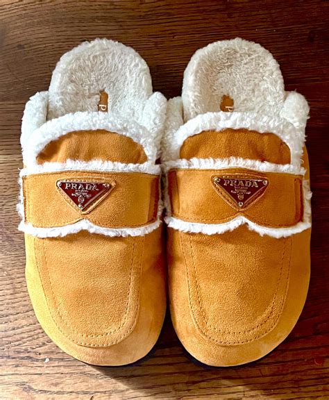 prada ugg slippers|prada slippers and mules.